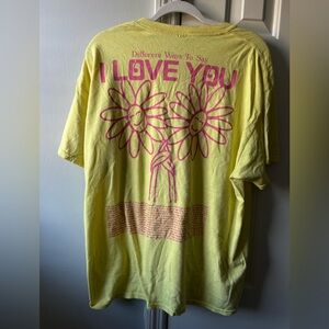 Lonely ghost xl this song reminds me of you graphic tee neon yellow & pink